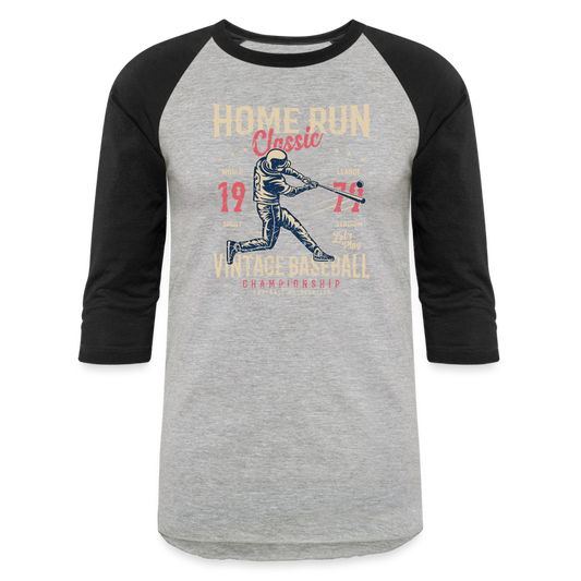 Baseball T-Shirt - heather gray/black