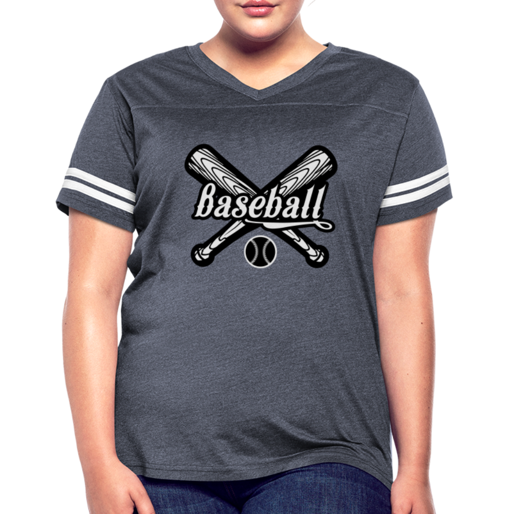 Women’s Vintage Sport T-Shirt - vintage navy/white