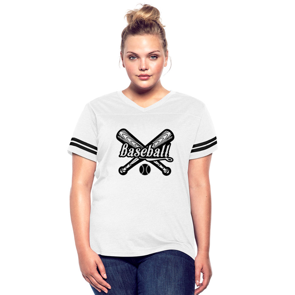 Women’s Vintage Sport T-Shirt - white/black