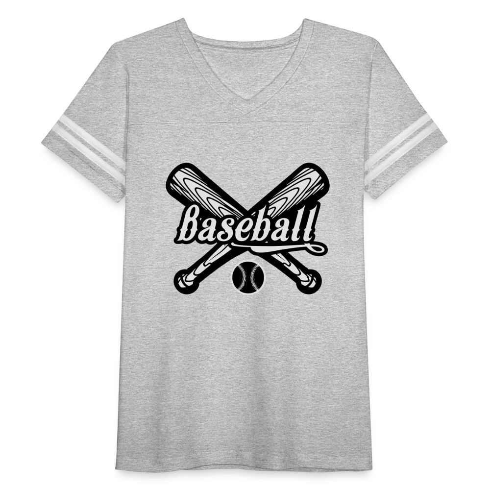 Women’s Vintage Sport T-Shirt - heather gray/white