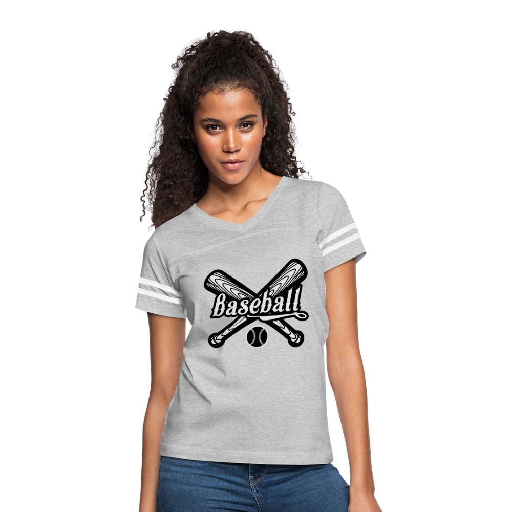 Women’s Vintage Sport T-Shirt - heather gray/white