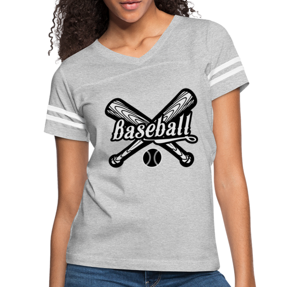 Women’s Vintage Sport T-Shirt - heather gray/white