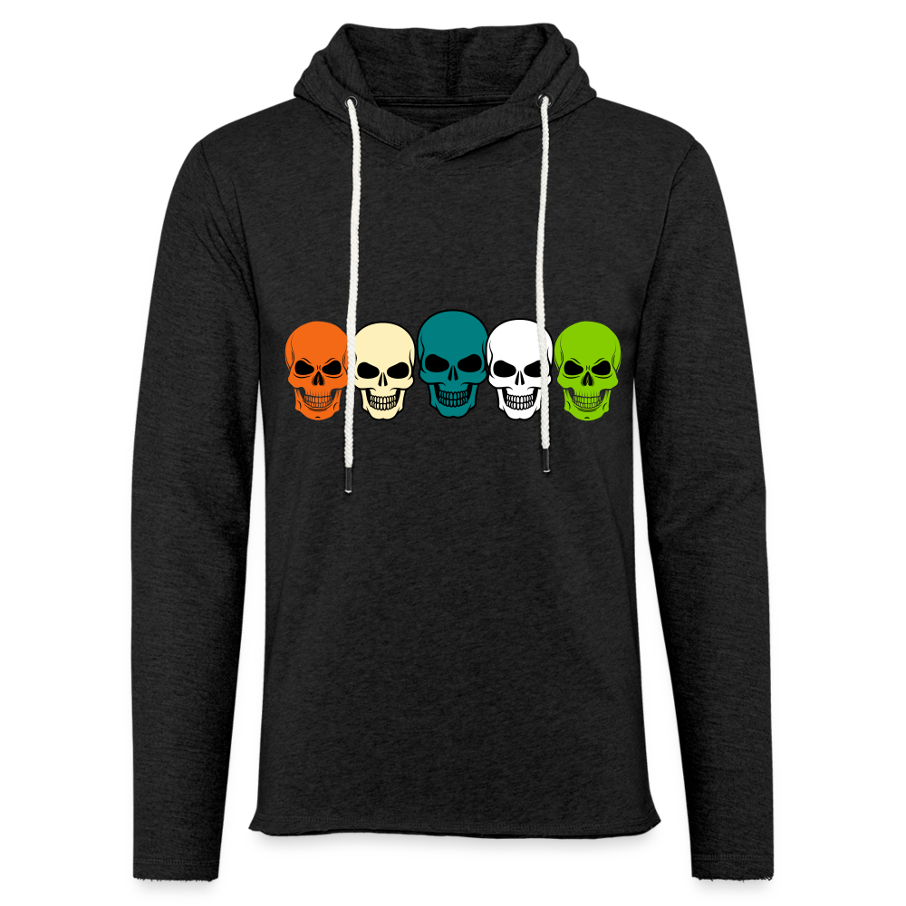 Unisex Lightweight Terry Hoodie - charcoal grey