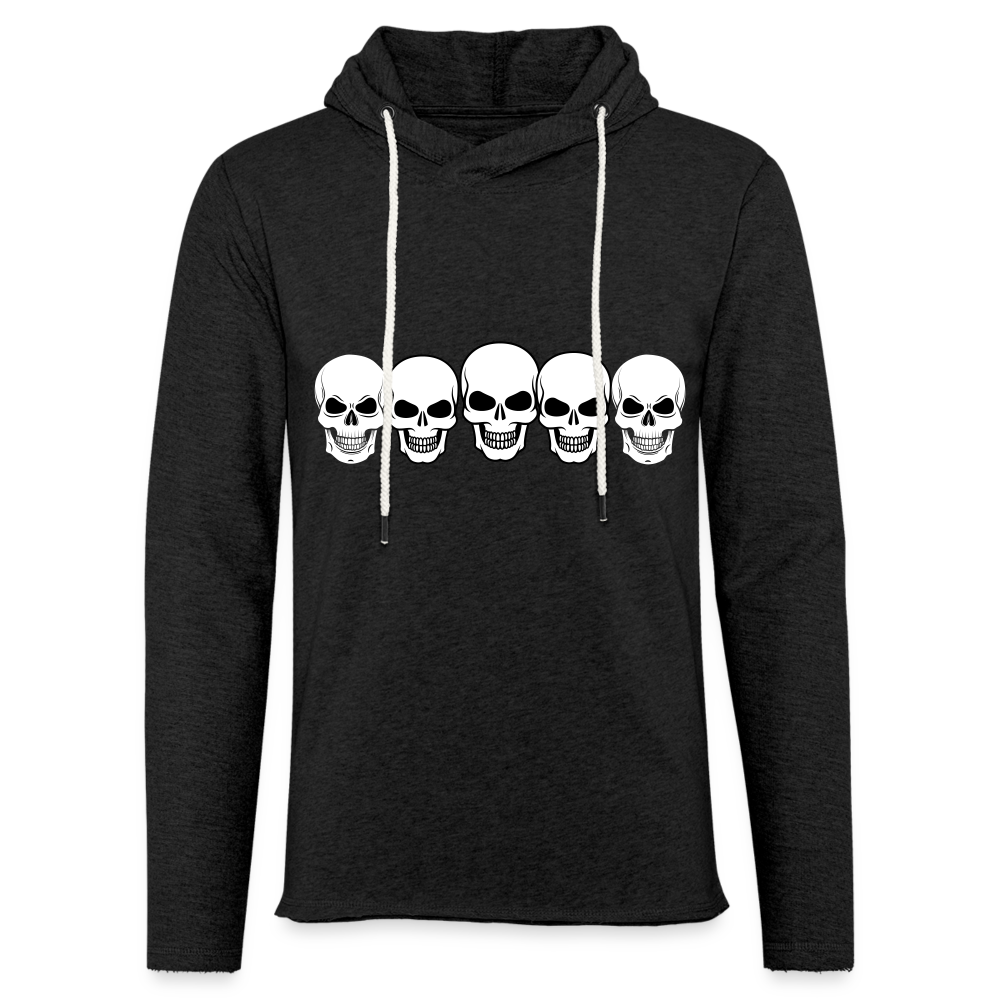 Unisex Lightweight Terry Hoodie - charcoal grey