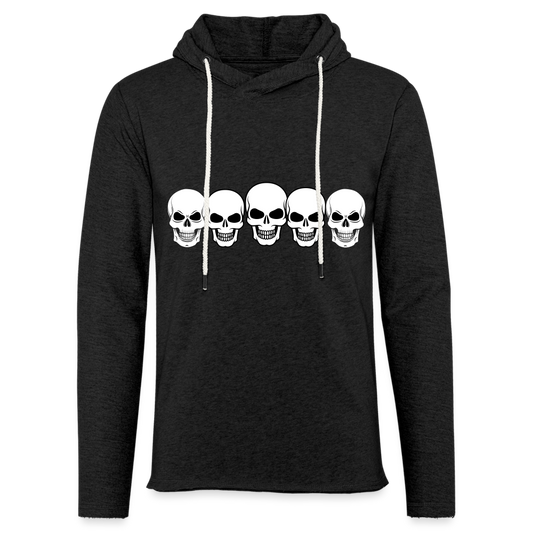 Unisex Lightweight Terry Hoodie - charcoal grey