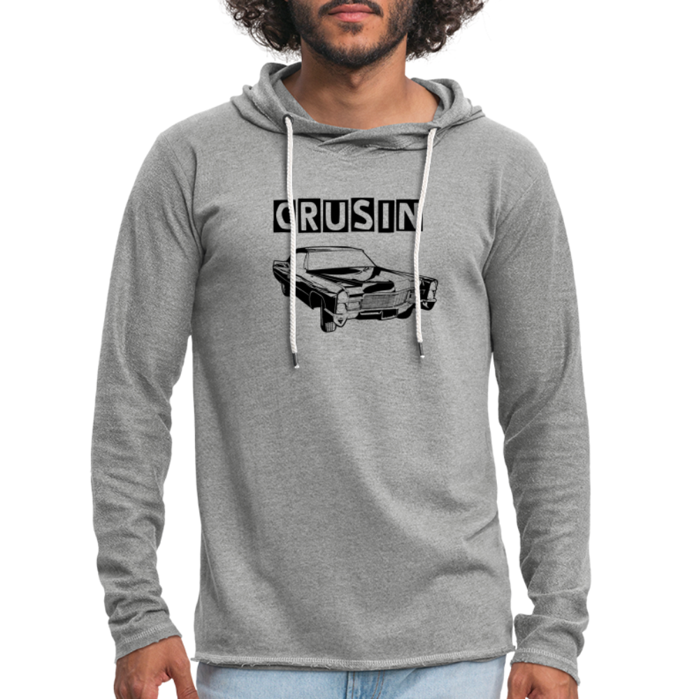 Unisex Lightweight Terry Hoodie - heather gray