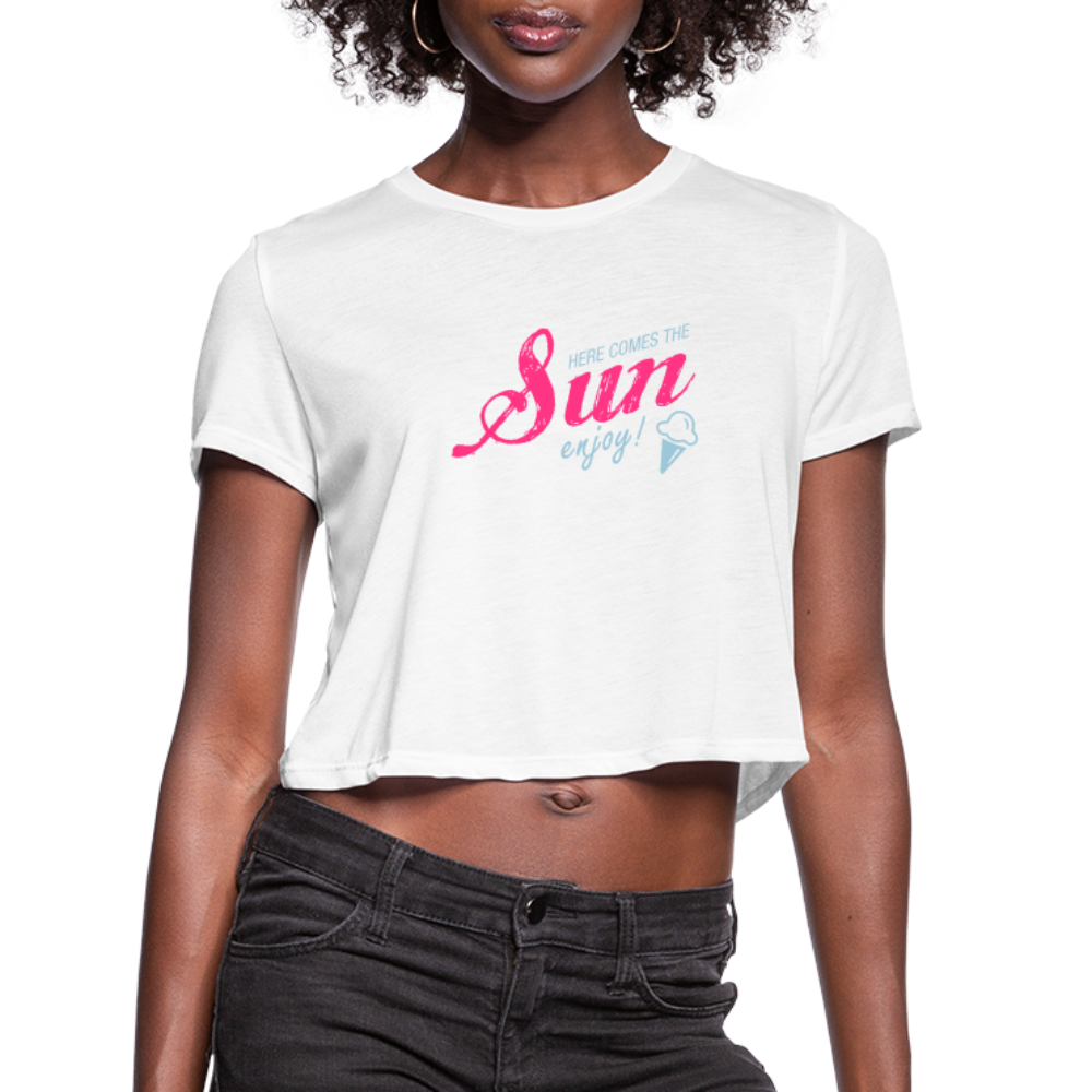 Women's Cropped T-Shirt - white