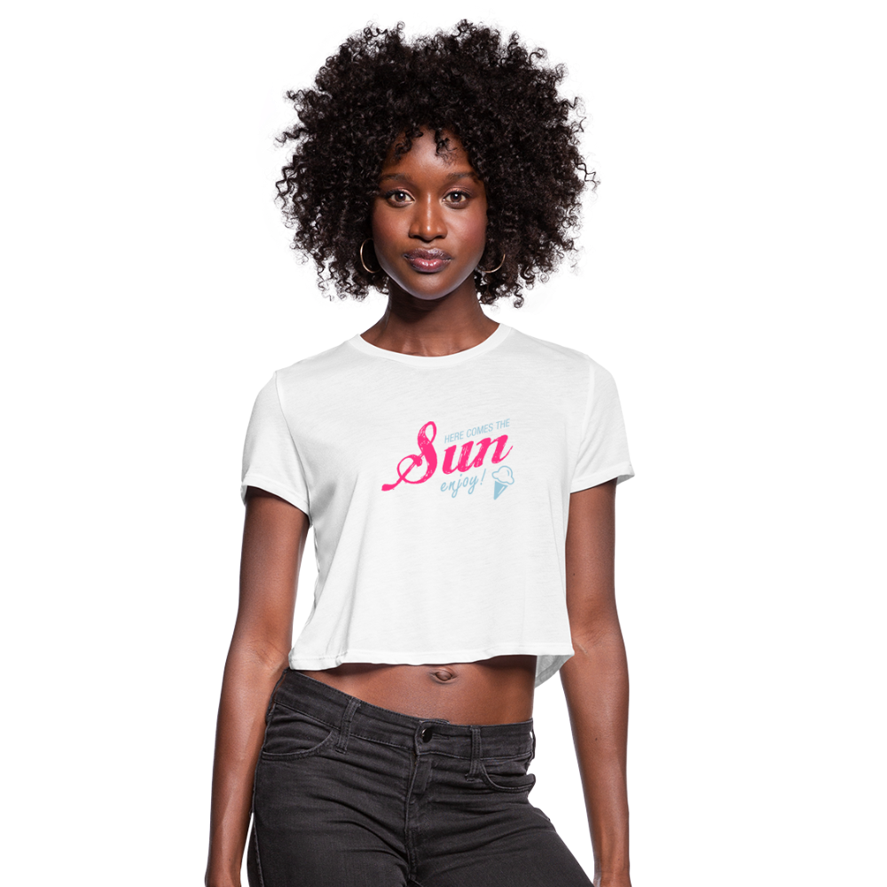 Women's Cropped T-Shirt - white