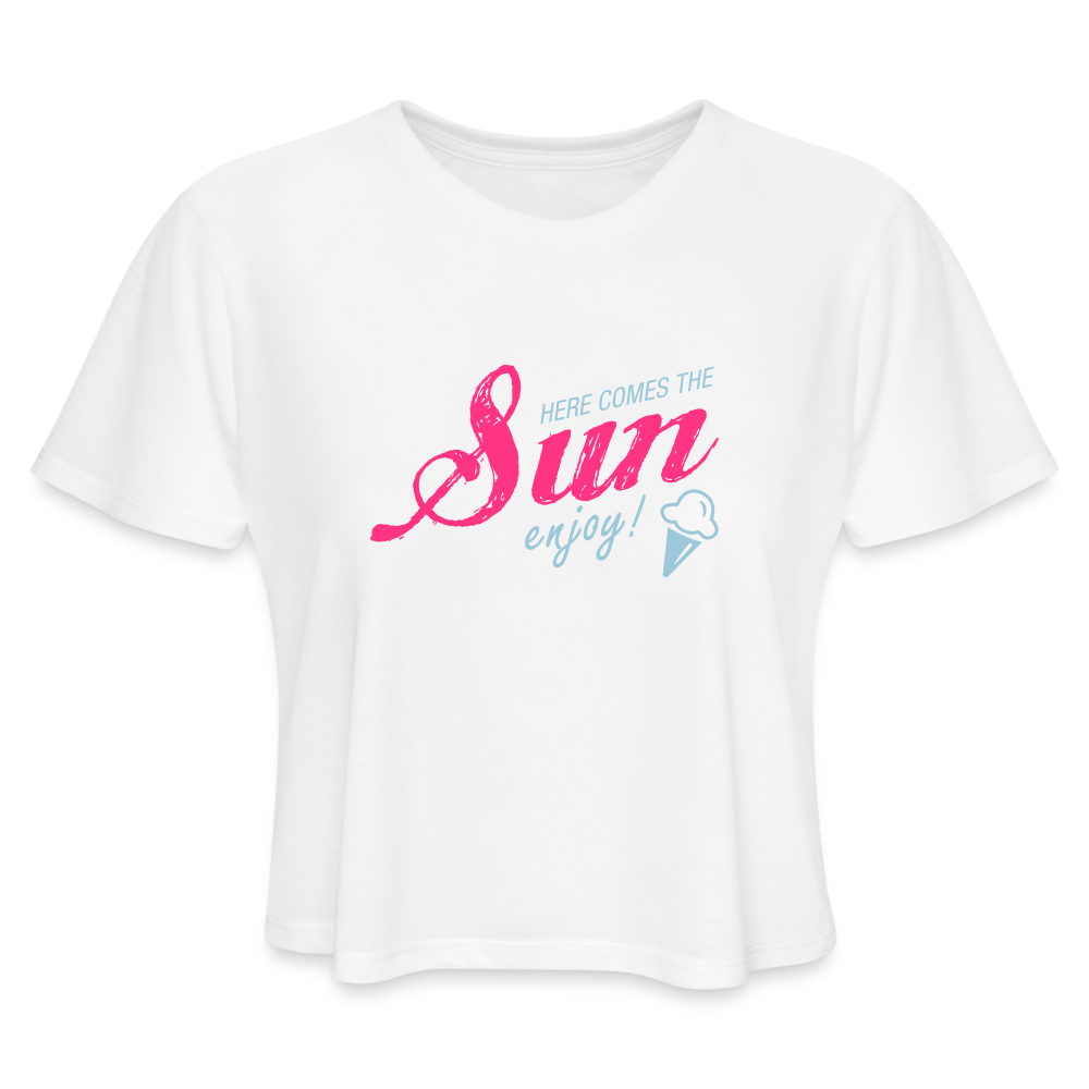 Women's Cropped T-Shirt - white