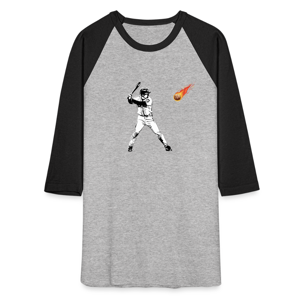 Baseball T-Shirt - heather gray/black