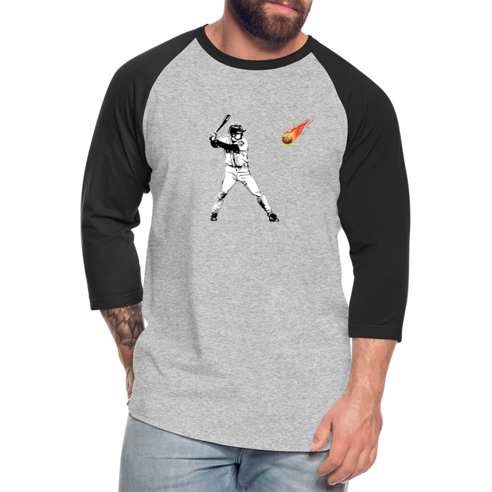 Baseball T-Shirt - heather gray/black