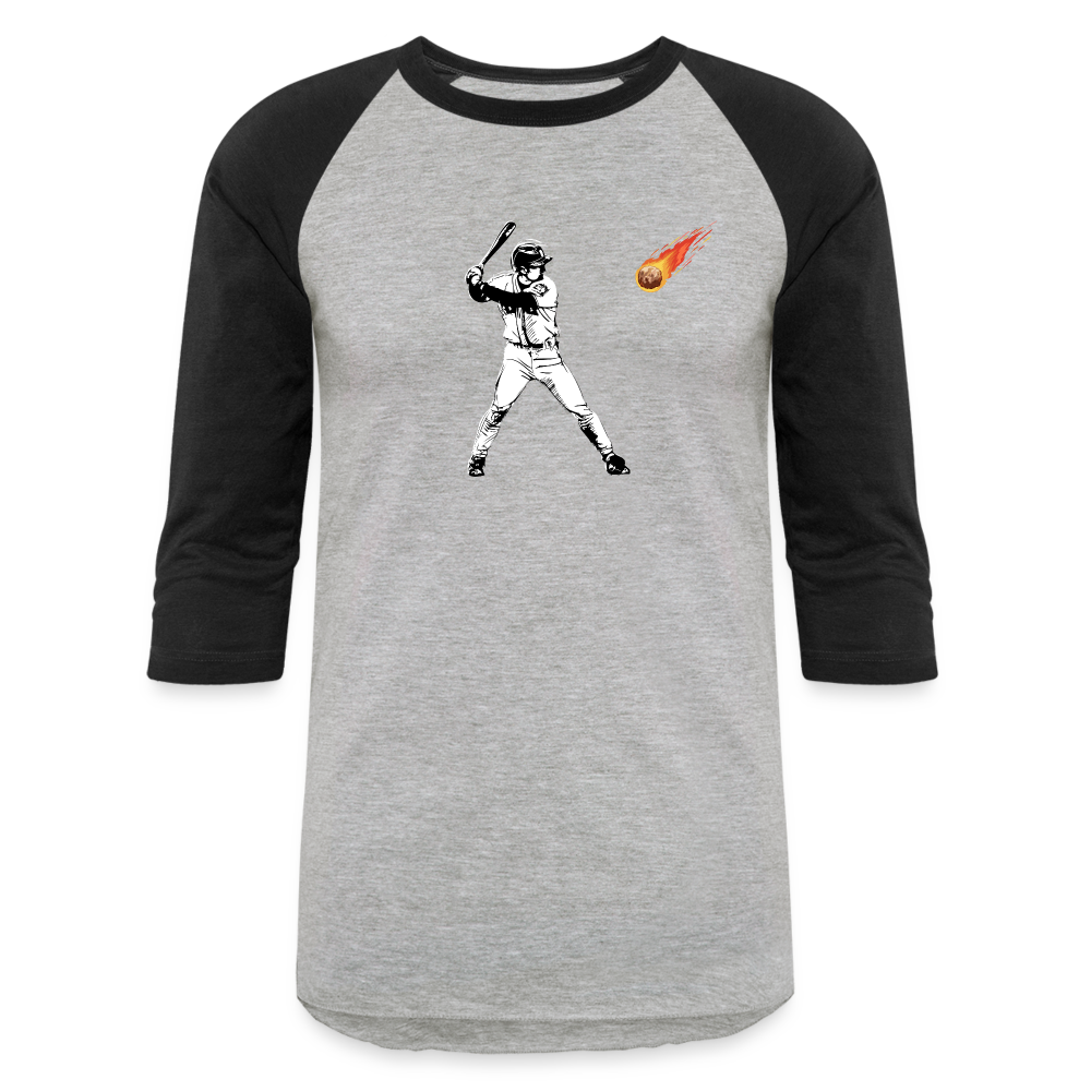 Baseball T-Shirt - heather gray/black