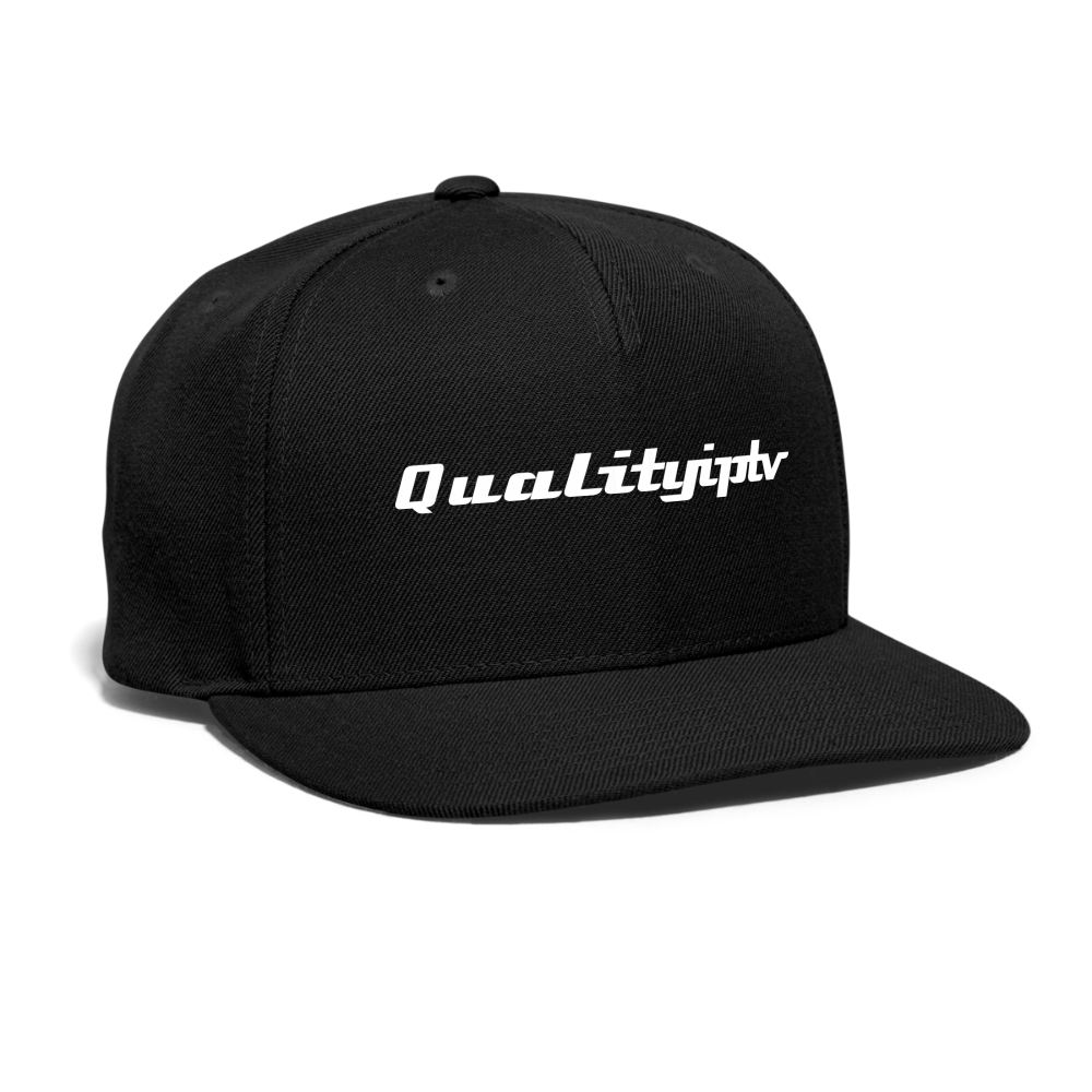 Snapback Baseball Cap - black