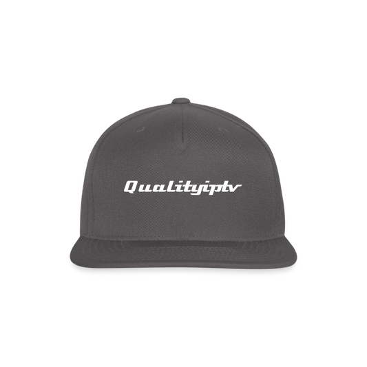 Snapback Baseball Cap - dark grey